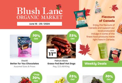 Blush Lane Organic Market Flyer June 16 to 29