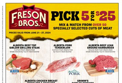 Freson Bros. Flyer June 21 to 27