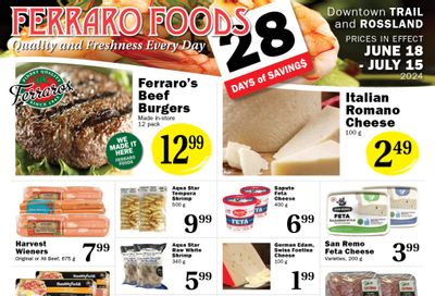 Ferraro Foods Monthly Flyer June 18 to July 15