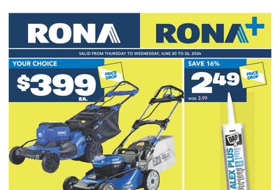 Rona & Rona+ (West) Flyer June 20 to 26