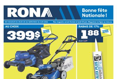 Rona & Rona+ (QC) Flyer June 20 to 26