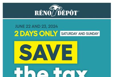 Reno Depot Flyer June 20 to 26