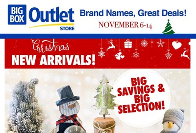 Big Box Outlet Store Flyer November 6 to 14