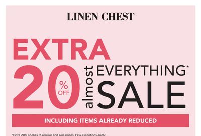 Linen Chest Flyer June 19 to July 14