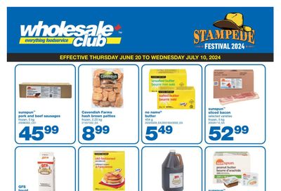 Wholesale Club (West) Stampede Festival Flyer June 20 to July 10