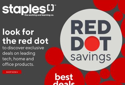 Staples Red Dot Savings Flyer June 19 to 25