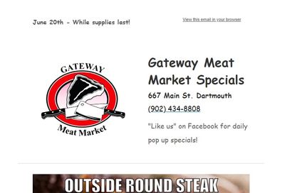 Gateway Meat Market Flyer June 20 to 26