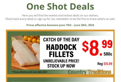 Country Traditions One-Shot Deals Flyer June 19 to 28