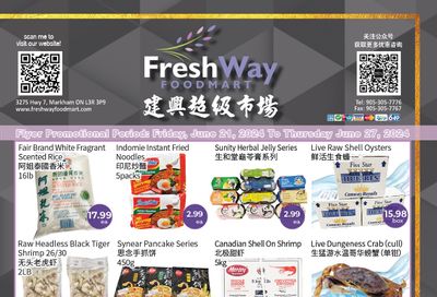 FreshWay Foodmart Flyer June 21 to 27