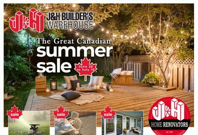 J&H Builder's Warehouse Flyer June 20 to July 10