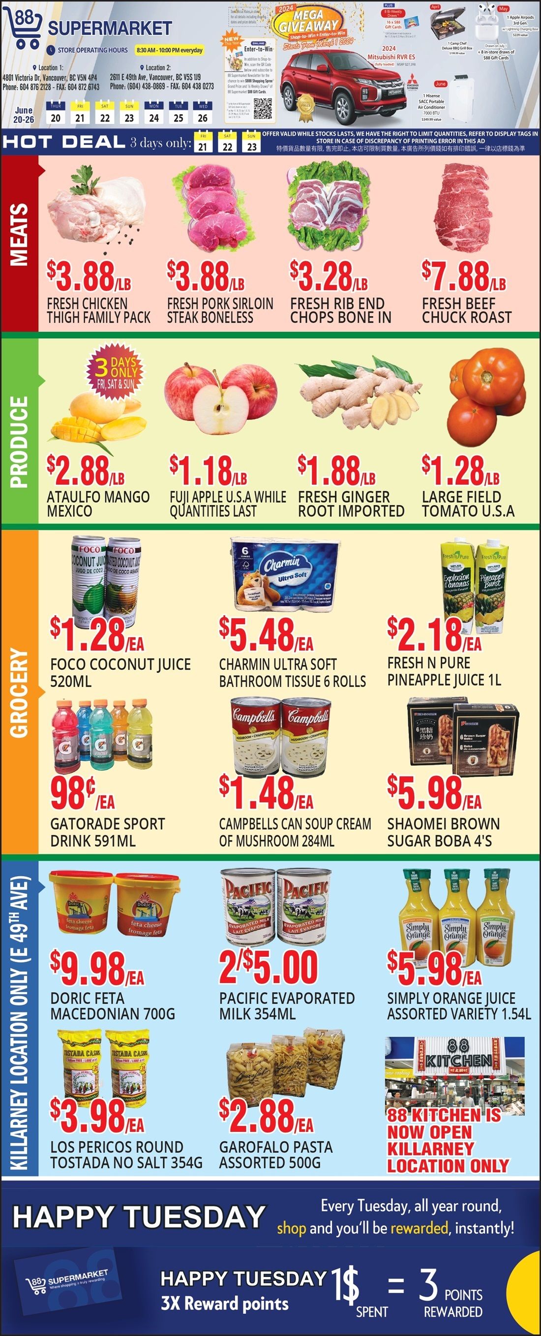 88 Supermarket Flyer June 20 to 26
