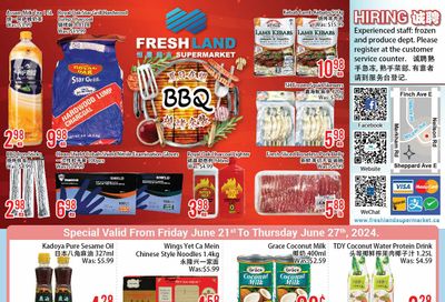 FreshLand Supermarket Flyer June 21 to 27