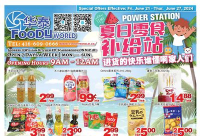 Foody World Flyer June 21 to 27