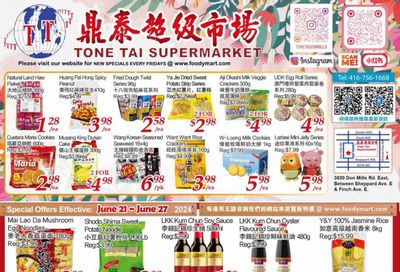 Tone Tai Supermarket Flyer June 21 to 27