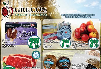 Greco's Fresh Market Flyer June 21 to July 4