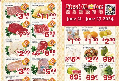 First Choice Supermarket Flyer June 21 to 27