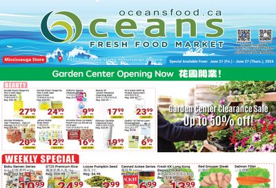 Oceans Fresh Food Market (Mississauga) Flyer June 21 to 27