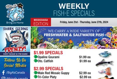 Big Al's (Mississauga) Weekly Specials June 21 to 27