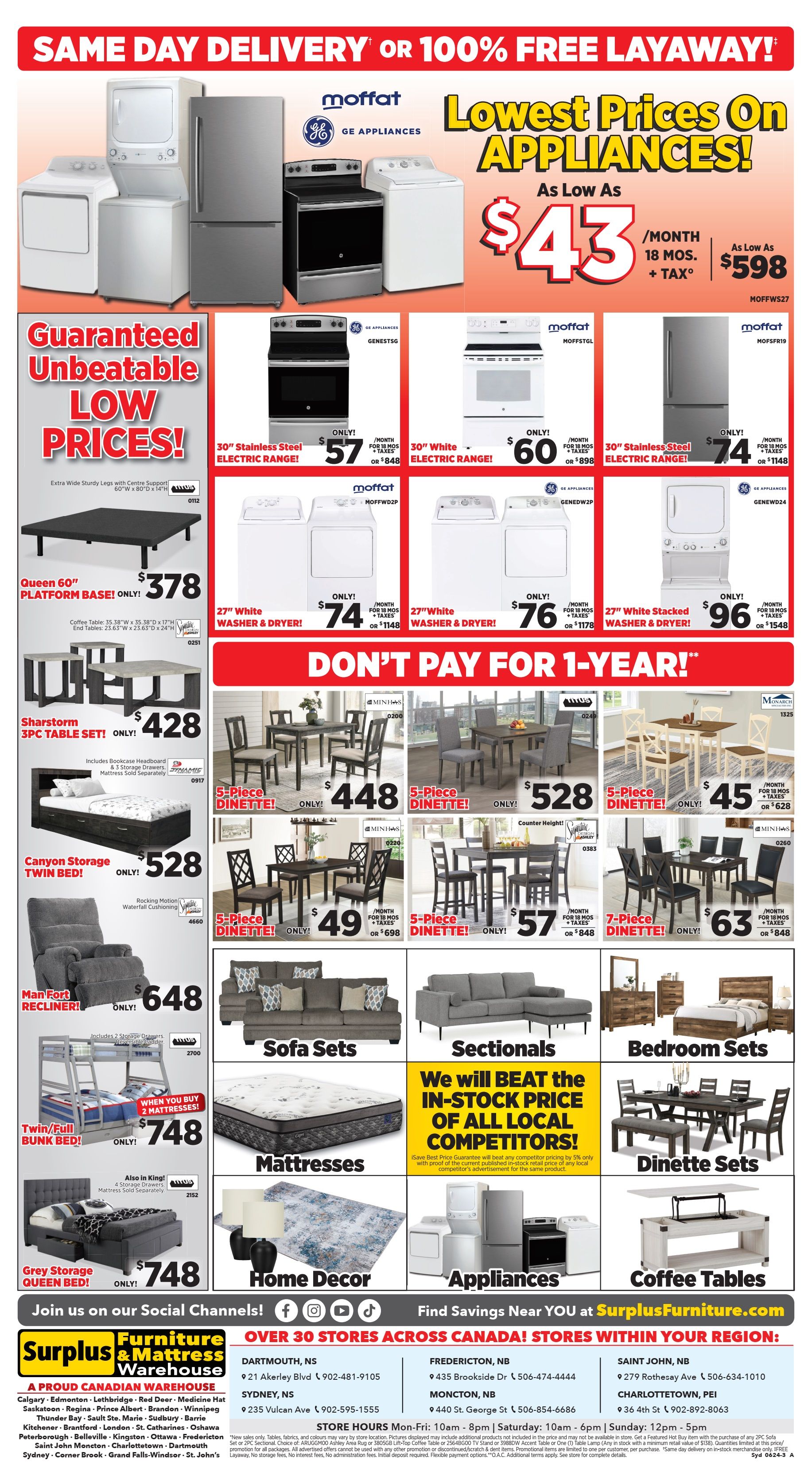 Surplus Furniture & Mattress Warehouse (Sydney) Flyer June 24 to July 1