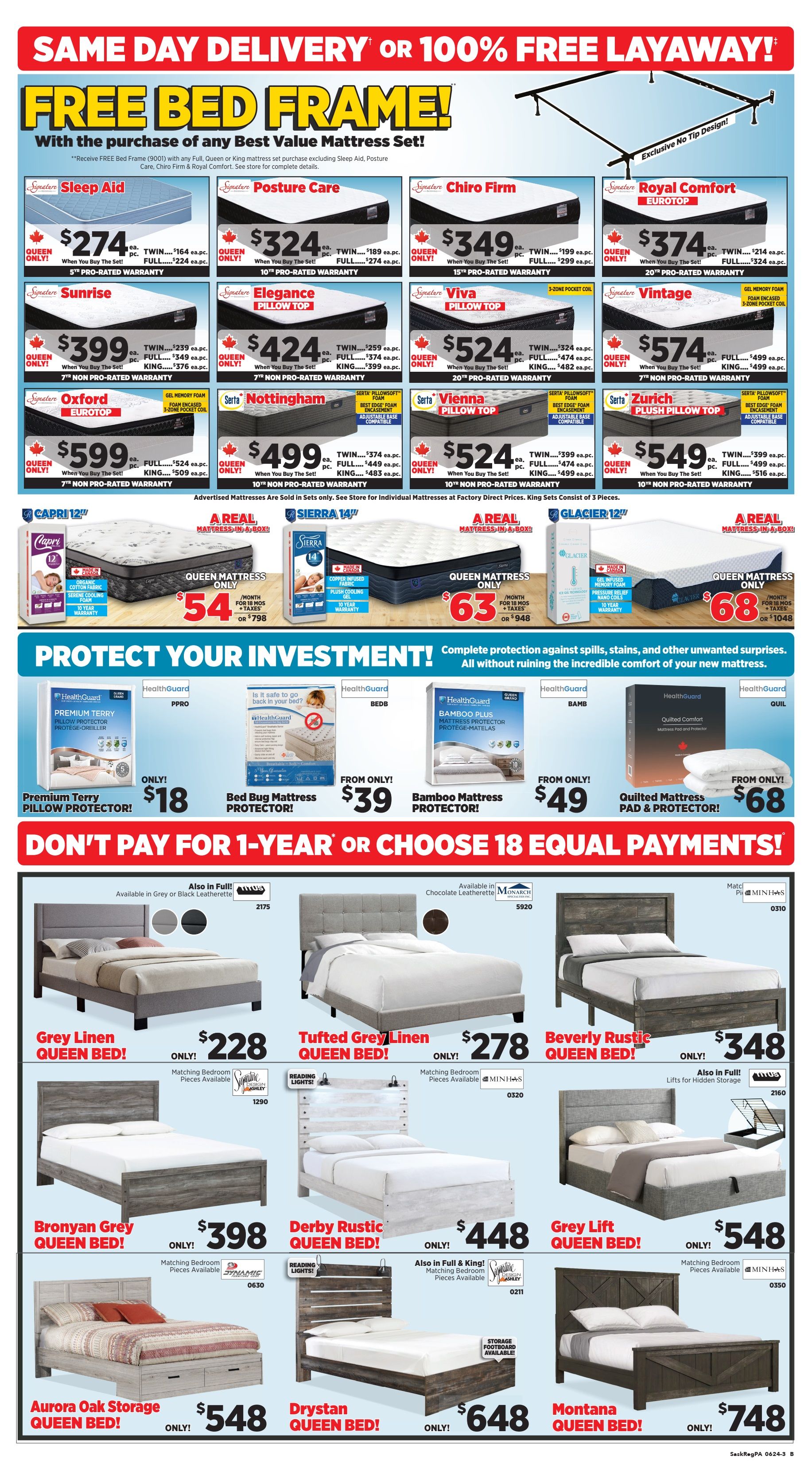 Surplus Furniture & Mattress Warehouse (Regina, Saskatoon, Prince Albert) Flyer June 24 to July 1