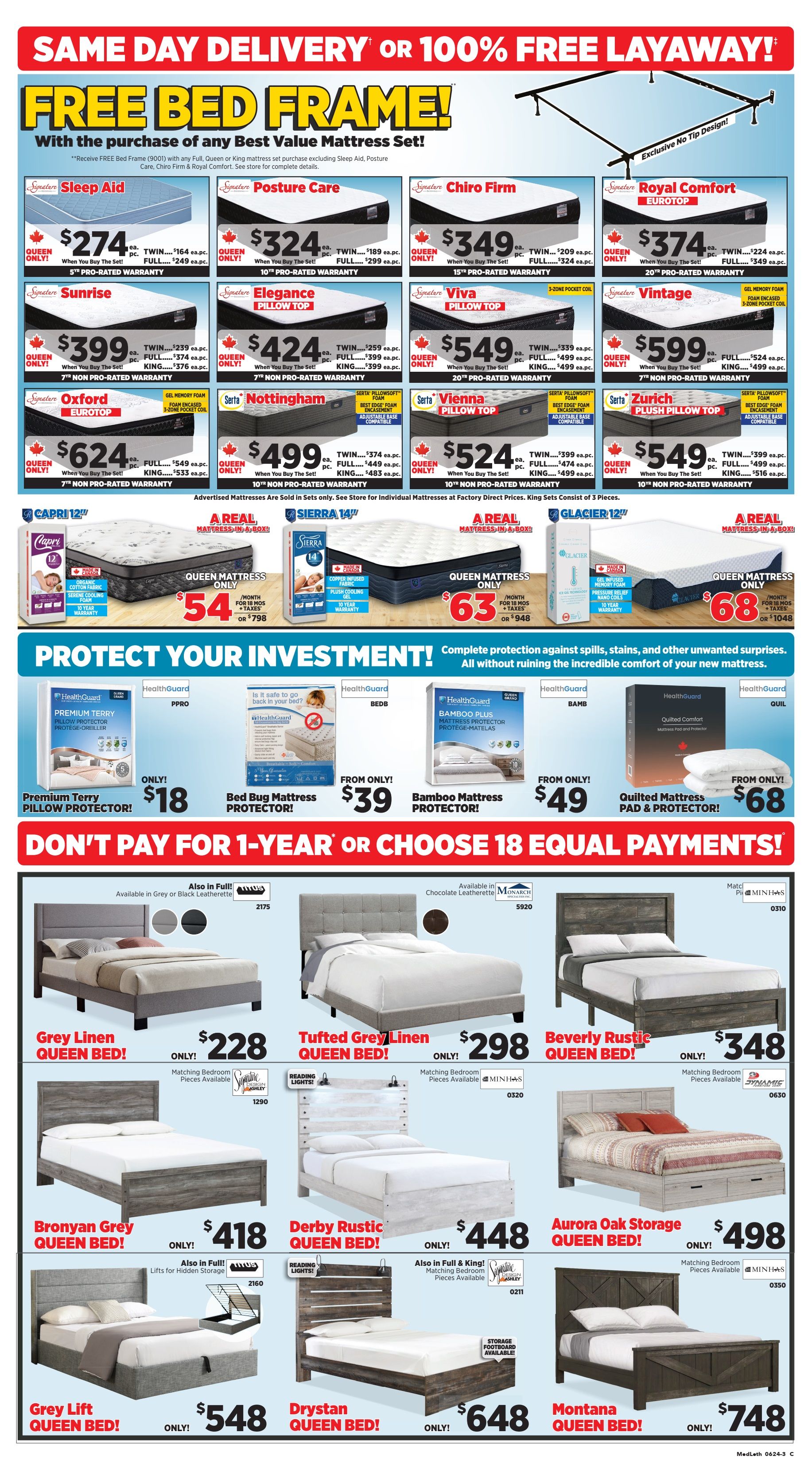 Surplus Furniture & Mattress Warehouse (Medicine Hat, Lethbridge) Flyer June 24 to July 1