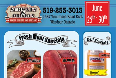 Schwab's & Primo's Flyer June 25 to 30