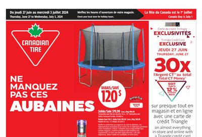 Canadian Tire (QC) Flyer June 27 to July 3