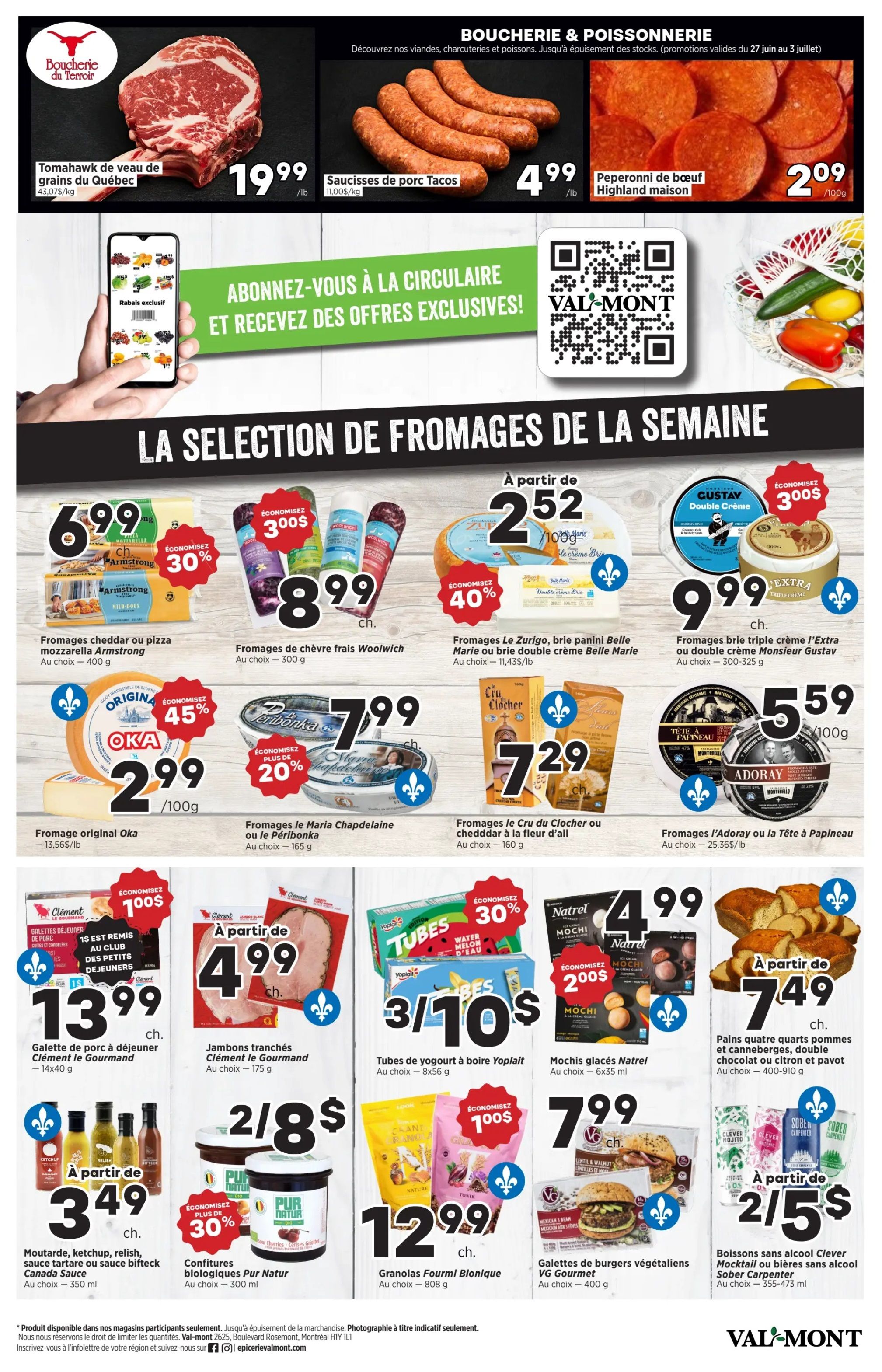 Val-Mont Flyer June 27 to July 3