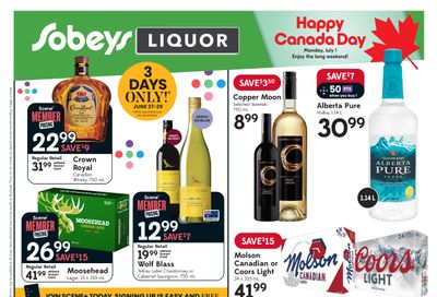 Sobeys (SK) Liquor Flyer June 27 to July 3