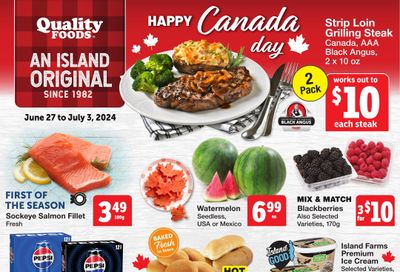 Quality Foods Flyer June 27 to July 3