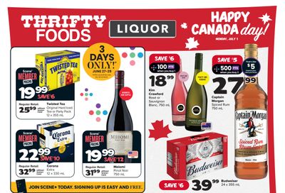 Thrifty Foods Liquor Flyer June 27 to July 3