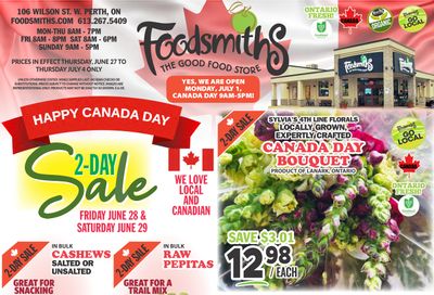 Foodsmiths Flyer June 27 to July 4