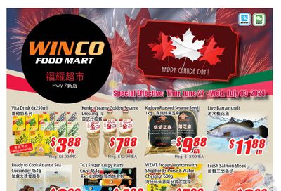 WinCo Food Mart (HWY 7) Flyer June 27 to July 3