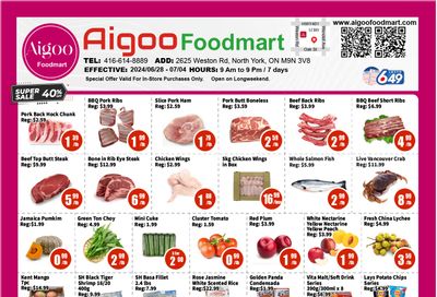 Aigoo Foodmart Flyer June 28 to July 4