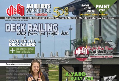 J&H Builder's Warehouse Flyer May 28 to June 10
