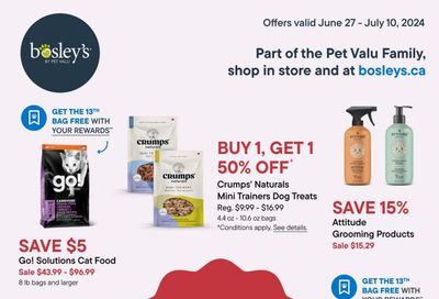 Bosley's by PetValu Flyer June 27 to July 3