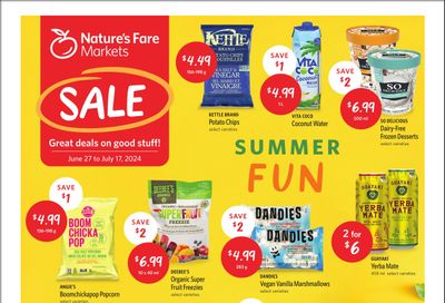 Nature's Fare Markets Flyer June 27 to July 17