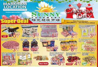 Sunny Foodmart (Markham) Flyer June 28 to July 4