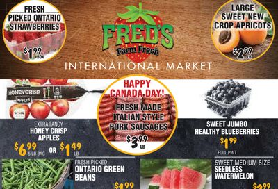 Fred's Farm Fresh Flyer June 26 to July 2
