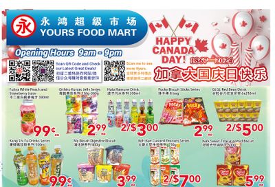 Yours Food Mart Flyer June 28 to July 4