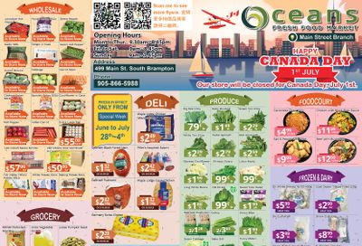 Oceans Fresh Food Market (Main St., Brampton) Flyer June 28 to July 4