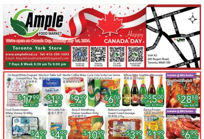 Ample Food Market (North York) Flyer June 28 to July 4