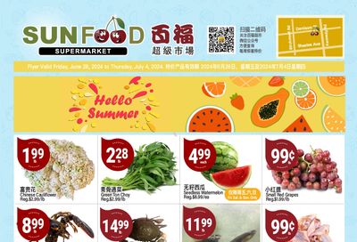 Sunfood Supermarket Flyer June 28 to July 4