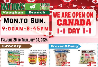 Nations Fresh Foods (Vaughan) Flyer June 28 to July 4