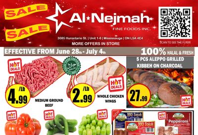 Alnejmah Fine Foods Inc. Flyer June 28 to July 4