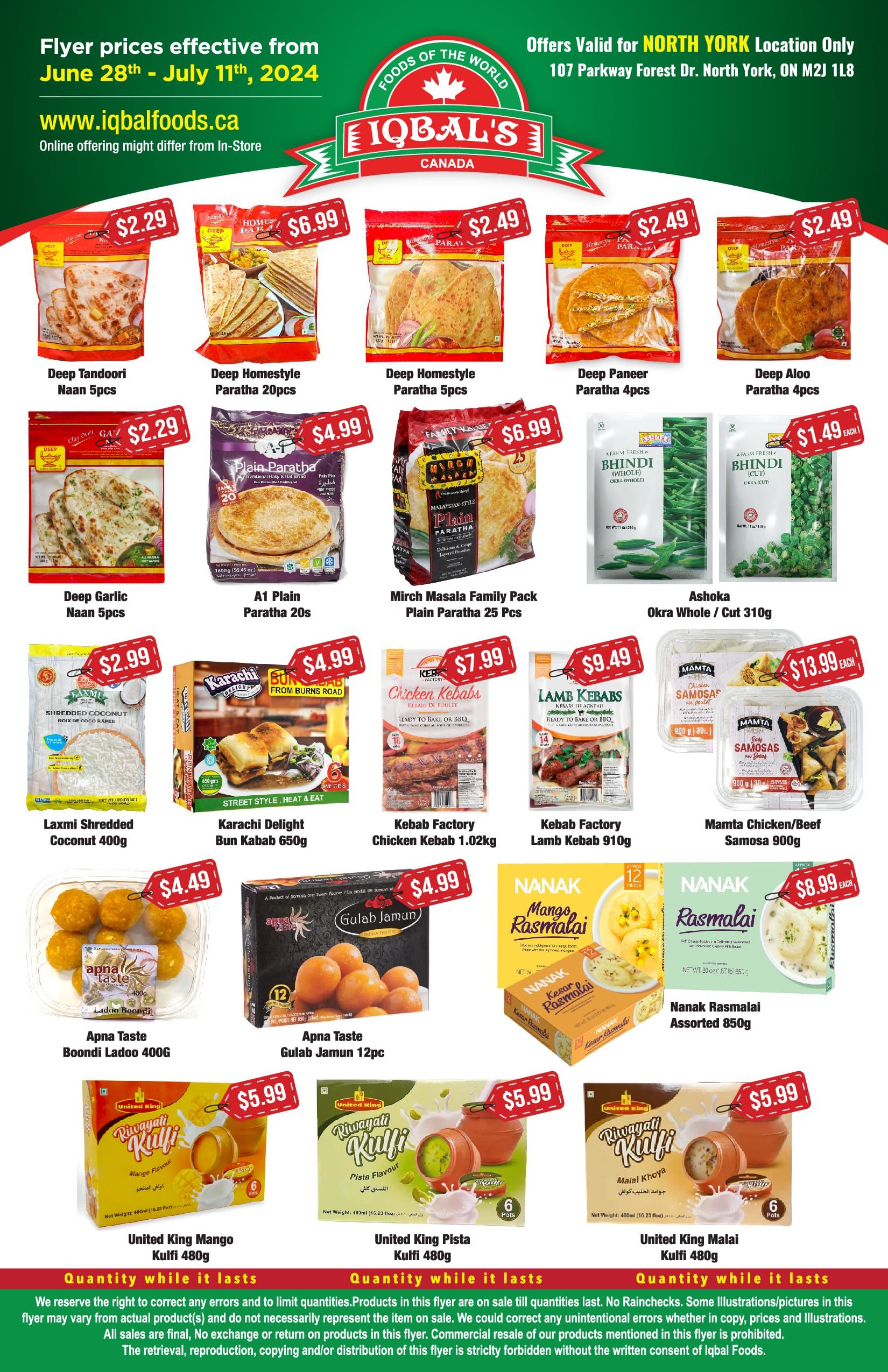 Iqbal Foods (North York) Flyer June 28 to July 11