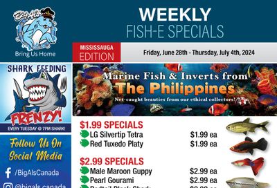 Big Al's (Mississauga) Weekly Specials June 28 to July 4