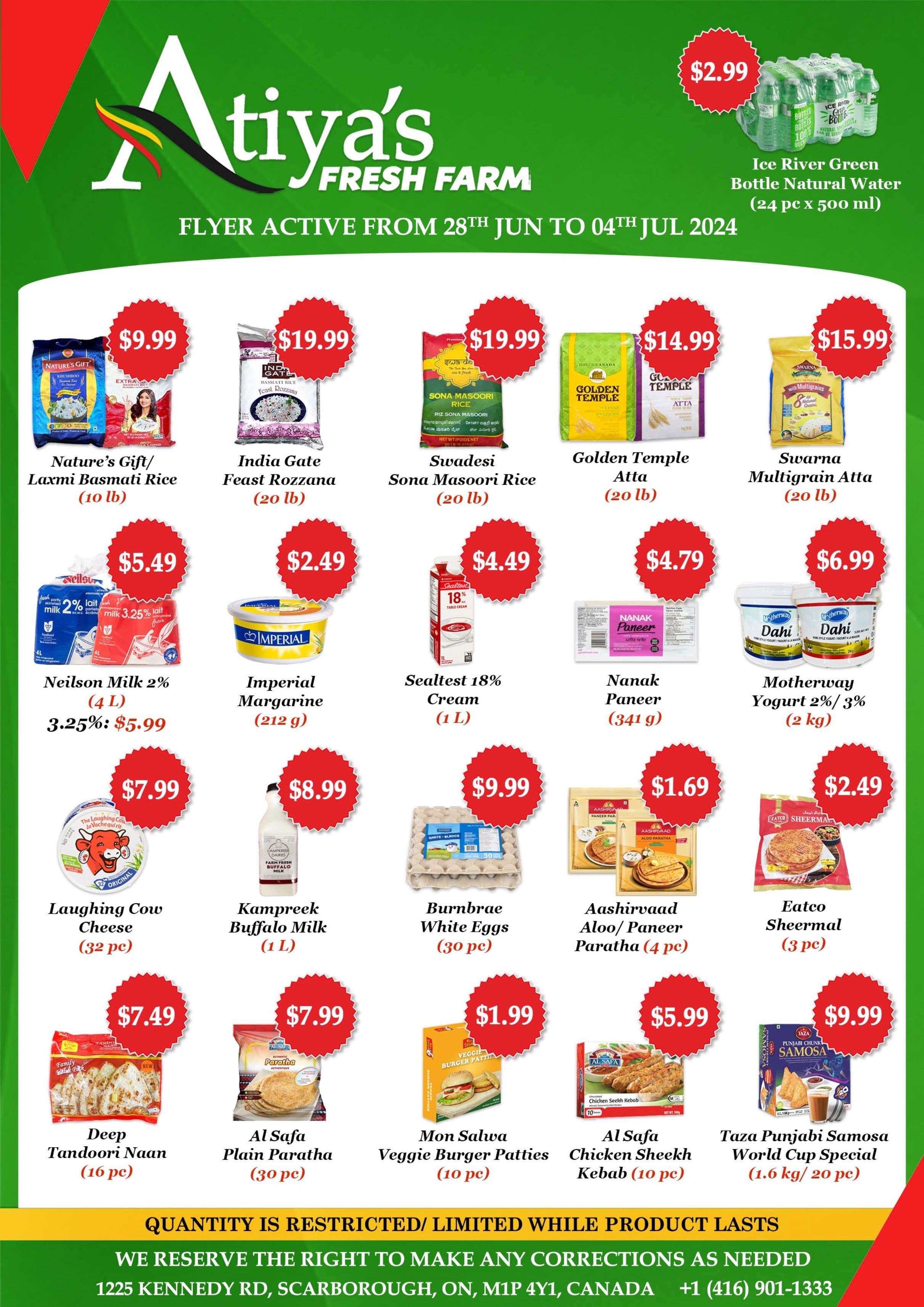 Atiya's Fresh Farm Flyer June 28 to July 4