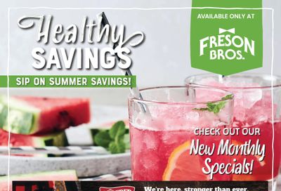 Freson Bros. Healthy Savings Flyer June 28 to July 25