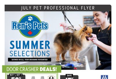 Ren's Pets Grooming Sale Flyer July 1 to 31